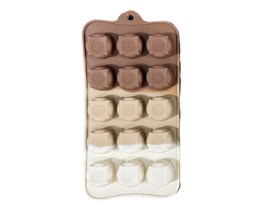 Molde silicona circulos con cuadrado y espiral